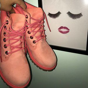 Pink Waterproof Timberlands